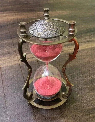 Antique hourglass brass - antique,
