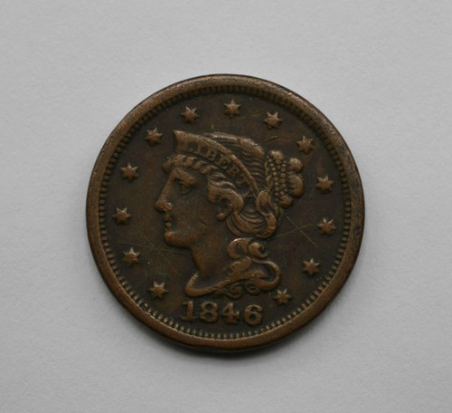 1846 braided hair large - braided, cent