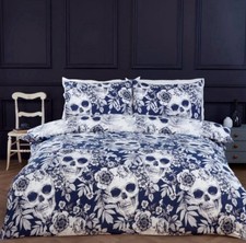 Gothica Floral Skull Bedding