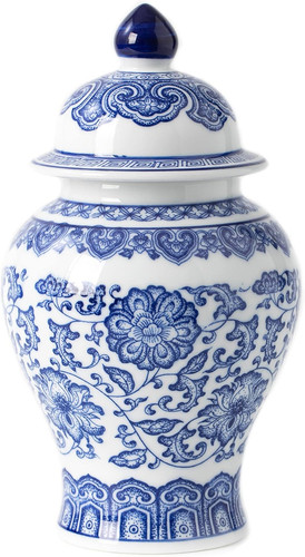 Blue and white - and, ginger
