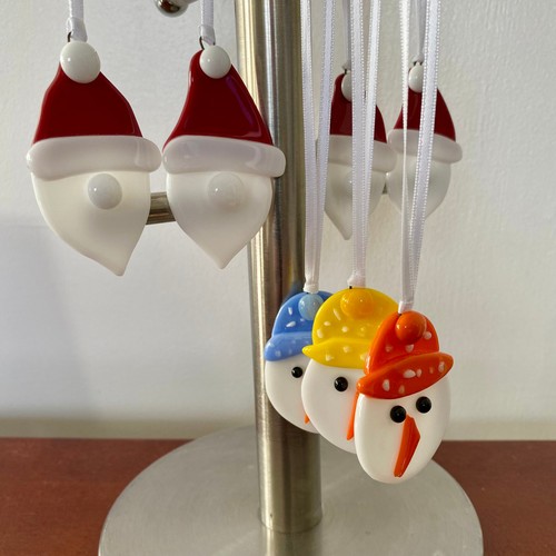 Fused glass christmas - glass,