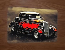 1934 Ford Hot Rod California Kid Artwork 8x12 Metal Wall Sign