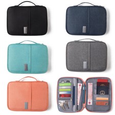 Waterproof Passport Holder Travel Document Wallet RFID Bag Family Case Organizer