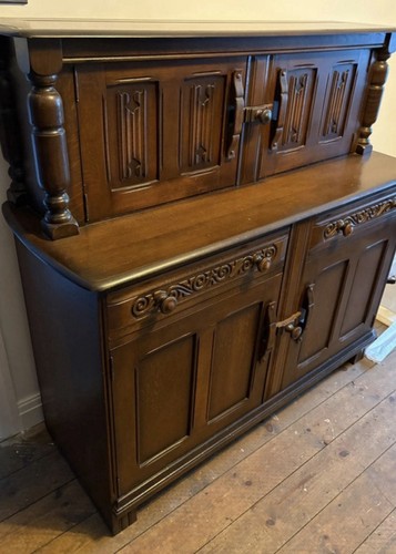 Antique court cupboard oak - court,