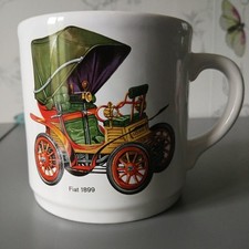 Kiln Craft Staffordshire Large Mug Vintage Car Fiat 1899