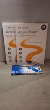 A4 Acrylic Paper Pad 240gsm Acid-Free 15 Sheets 10" x 14" 25 x 35.5cm x 2 pads