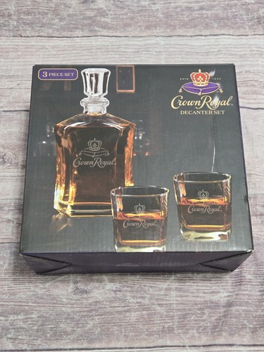 Crown royal whiskey decanter - crown,
