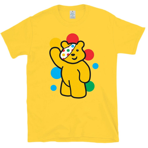 Spotty waving pudsey - spotty, kids