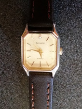 ACCURIST vintage ladies watch new strap & battery Japan Movement excellent cond