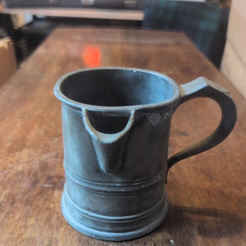 Antique pewter pint - pewter, 1
