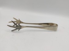 Antique Vintage Silver Plate EPNS Sheffield Claw Sugar Tongs S6154