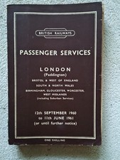 Sept 1960 June 1961 BR Western