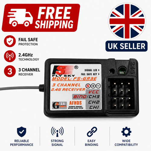 Flysky gr3e 4ghz - 2.4ghz, radio