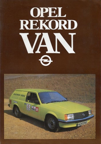 Opel rekord van - van, 1980