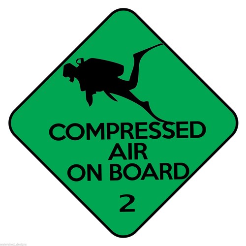 Scuba diving decal compressed - scuba,