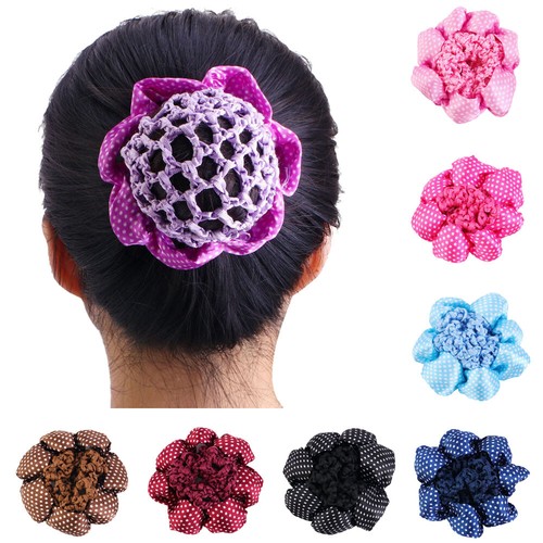 Girls flower hair net bun - girls,