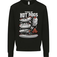 Types of Hot Dogs Fast Food Funny Mens Sweatshirt Jumper