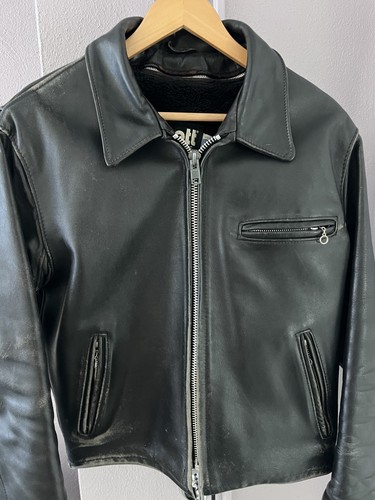 Vintage schott men black - schott,