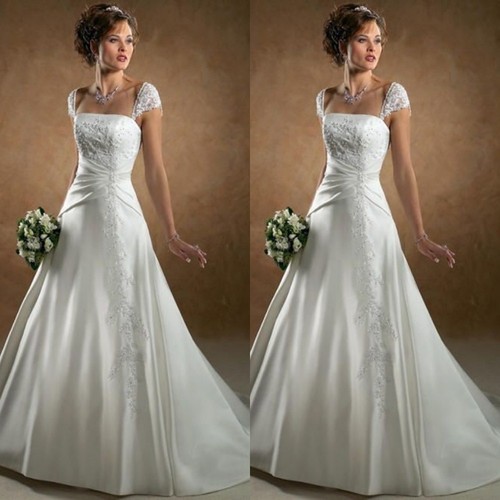 Elegant wedding dresses satin - elegant,