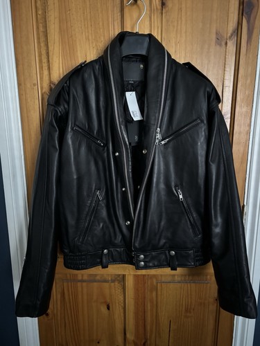 R13 black leather - r13, motorcycle