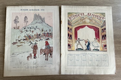 Vintage punch almanac issues - punch,