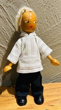 Vintage Polish Wooden Peg Doll