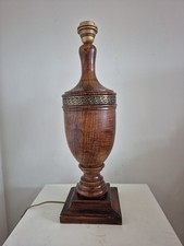  Table Lamp Vintage Wooden Urn