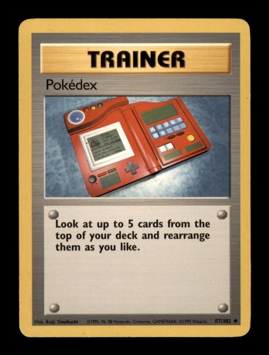 Pokedex 102 base set - pokedex, 87/102