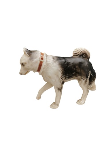 Vintage action man huskie - huskie, dog