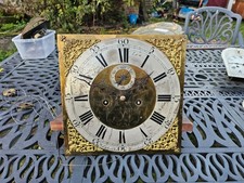 Antique 8  day longcase grandfather clock movement works dial G ECCLES LIVERPOOL