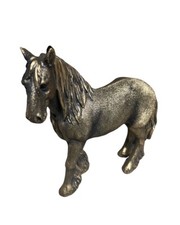 Bronzed clydesdale shire - shire, horse