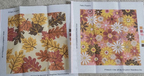 Colour printed needlepoint - colour,