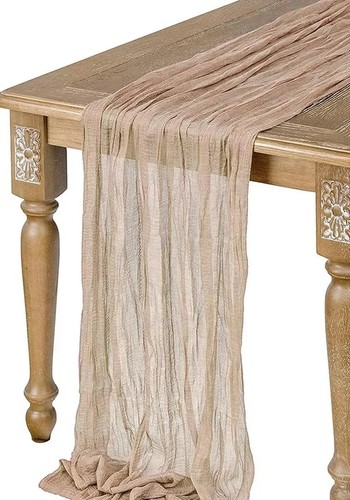 Cheesecloth table runner - cheesecloth,