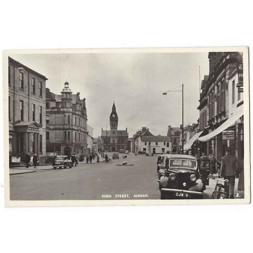 Annan high street postcard - high, street,