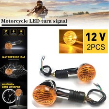 2X Universal Amber Motorbike