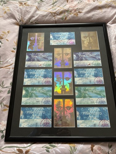 Pink floyd framed used - used, tickets