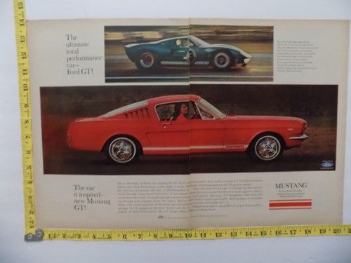 1965 print ford mustang - mustang, gt