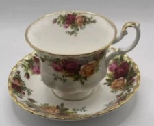 Vintage Royal Albert China Old Country Roses Pattern Cup and Saucer