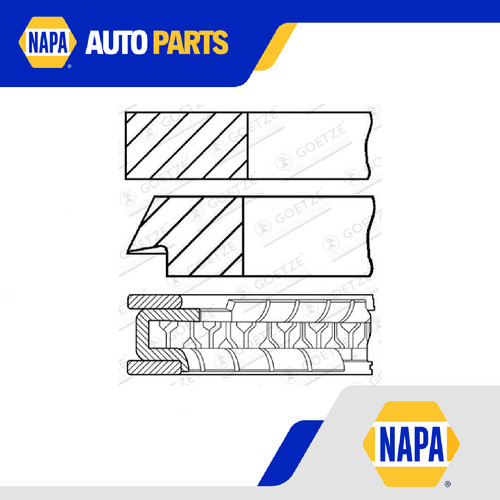 Piston rings kit single - piston,
