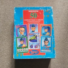 1999 * SET OF 8 DIFFERENT THUNDERBIRDS CHRISTMAS CARDS. WITH ENVELOPES. UNUSED