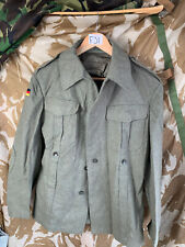 West German Field Jacket Green Wool Shirt Military Uniform Germany - 162/92