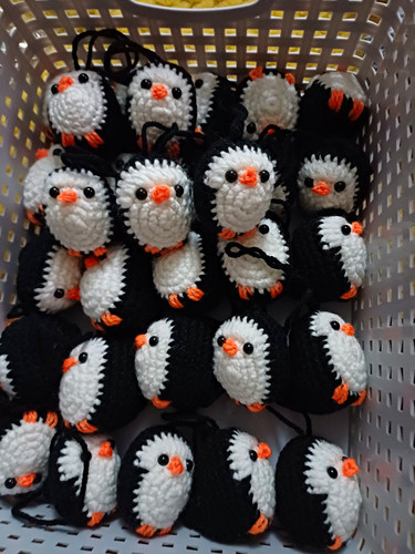 Handmade crochet penguin - crochet,