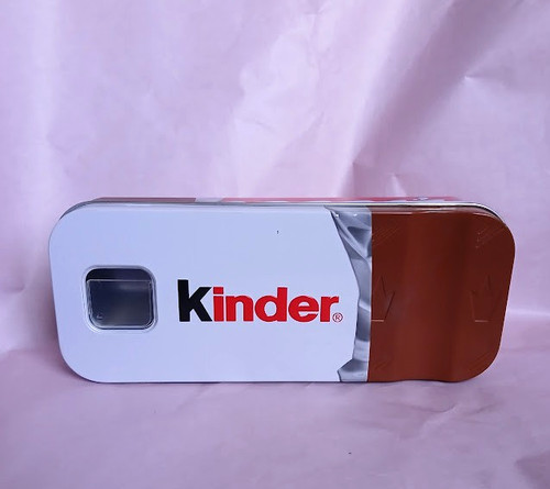 Kinder chocolate metal tin - kinder,