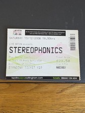Stereophonics Concert ticket
