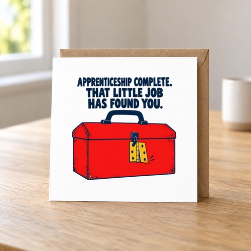 Funny apprenticeship completed - apprenticeship,