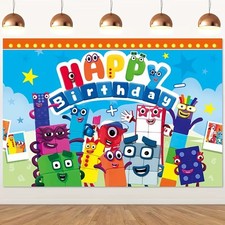 Numberblocks Backdrop Happy