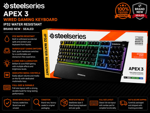 Steelseries apex wired - 3,