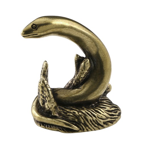 Vintage brass snake figurine - brass,