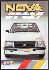 VAUXHALL Nova Sport Car Sales Brochure Oct 1984 Ref V6106