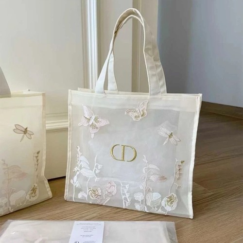 Exclusive lace mesh tote bag